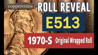 Открытие Coin Roll Hunt #E513: оригинальный рулон в упаковке 1970-х годов