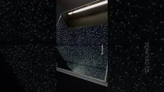 Stretch ceiling with back LED light