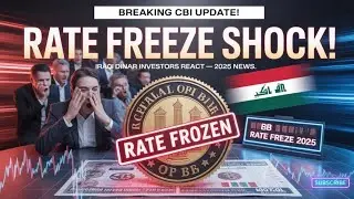 Iraqi Dinar Freeze News CBI Shocks Investors With Sudden Rate Decision Today!