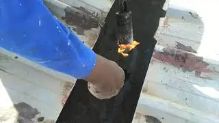 Sealing outlet inside a box gutter - Jean-Pierre's Waterproofing and Roofing