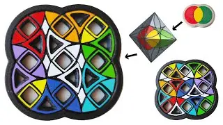 2+2 Intertwined Lotica-s, a 2D model inspired by Octa_Lotica, (a 3D model)