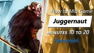 Ramzes666 mid game Juggernaut | Minute 10 to 20