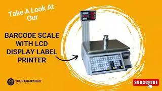 Barcode Scale with LCD Display Label Printer