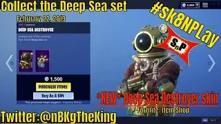 Fortnite: Item Shop/ *NEW* Deep Sea Destroyer/Dominator skins are released (2-21/22-19) #sk8NPLay
