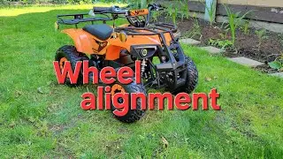 Wheel alignment on kids electric atv Rosso 800w,1000w or 500w