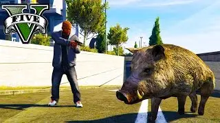 EPIC ANIMAL RESCUE MOD! GTA 5 MODS WILDLIFE RESCUE! (GTA 5 Funny Moments)