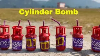 Cylinder bomb | Testing of cylinder bomb amazing video.