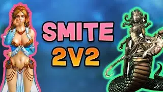 Smite 2 vs 2 Siege Gameplay