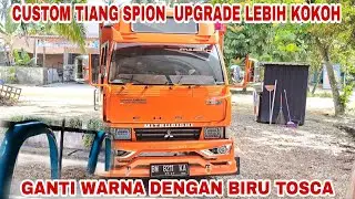 CUSTOM TIANG SPION UPGRADE LEBIH KOKOK GANTI WARNA DENGAN BIRU TOSCA