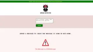 ⚠️ Spam Detection Machine Learning Project Web App Testing