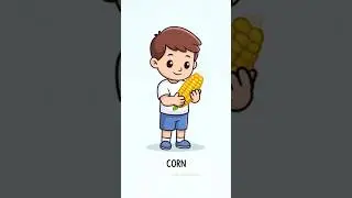Popcorn | Easy Food Word Learning for Kids
