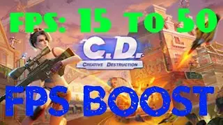 how to boost your FPS in creative destruction(2020)on mobile (100% WORKING)