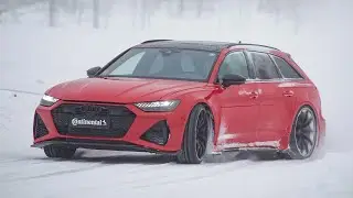 ABT AUDI RS6-S 🟥 | Winter High Performance Event Finnland 2022 ❄️ | Continental