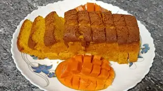 The best mango cake without colour//mango cake//আমের কেক তৈরি রেসিপি।