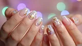 Blue Galaxy Star Nails ⭐ Deep Space Nails