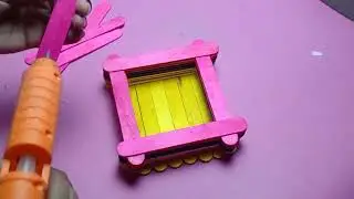 Diy/Pencil Box Craft with Ice Cream Stick/ Pen Holder #pencilboxdiy #icecreamstack #craftideas #UZN
