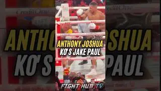 Anthony Joshua BRUTALLY KO&rsquo;S Jake Paul in sixth round!