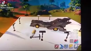 built a Batmobile in lego fortnite