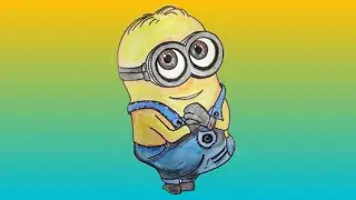 How to Draw a Realistic Minion | Realistic Minion Sketch Tutorial for Beginners| dimpledoll #shorts