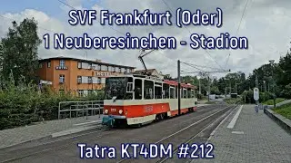 SVF Frankfurt (Oder) - Linie 1, Tatra KT4DM #212