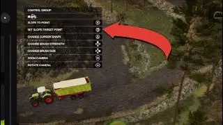Farming Simulator 25 using the sculpting tool and updateing the farm