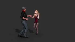 SALSA DANCE TEST 1, CMU MOCAP DATA in i Clone