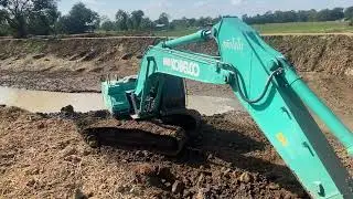 Canal dredging work