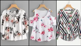 latest cotton floral tunic tops collection for women for this summer 2019-20