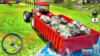 Tractor Trolley Parking Drive - Offroad Cargo Tractor Simulation - Android GamePlay