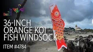 36-Inch Orange Koi Fish Windsock | Wholesale Garden D&eacute;cor | In the Breeze