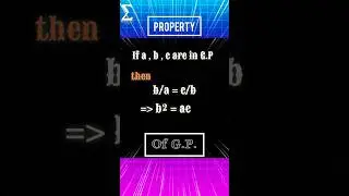 Property of G.P ..#maths