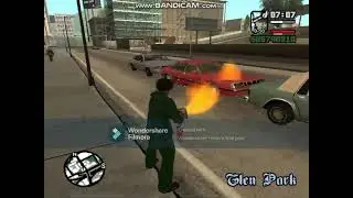 GTA San Andreas Flamethrower rampage