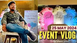 Event vlog || 👩&zwj;🍼Baby Shower Decor Raipur me 👶|| 4 Work Hua Aaj #vlog #eventvlog