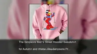 The Simpsons Men's Street Hooded Sweatshirt for Autumn and Winter, The Simpsons Print Pattern T