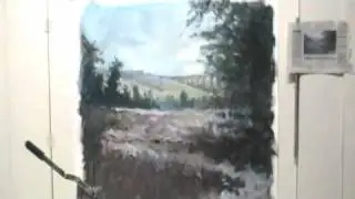 Painting Craigmore Viaduct in snow