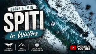 Winter 2023 in Spiti - 4k Drone Footage.