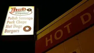 Pork Chop on a Bun? Another Authentic Chicago Foodie Experience! Jim's Original Polish, Chicago, IL