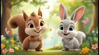 Cute Rabbit & Squirrel Adventure | Nursery Poem for Kids,  CocoKids Rhymes