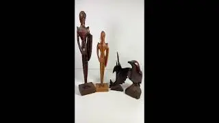 Rustic Wood Figures of the 1970s    HD 720p