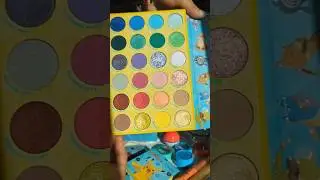 #pokemon x #colourpop eyeshadow palette | ig:ayrgalaxy #makeup #eyeshadow  #makeupcollection
