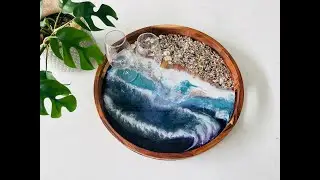 How to create Ocean Waves Tray DIYusing  Protite Epoxy Craft Resin Kit