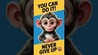 Talking Monkey Motivation 💪 You Can Do It #Shorts