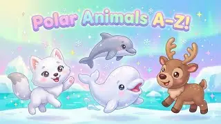 Polar Animals A&ndash;Z 🧊❄️ | Learn Arctic Animals Alphabet | Toddler & Kids ABC | Little Letters Land