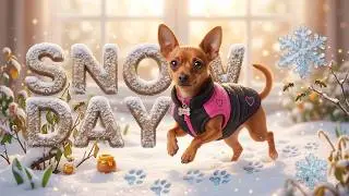 Min Pin Goes Crazy in Dutch Snow!❄️