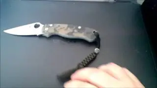spyderco paramilitary 2 Paracord lanyard mod