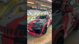 Owner @reklessleigh_803 FIRST FEMALE WITH A WIDEBODY CUSTOM WRAP HAWK #trackhawk #srt
