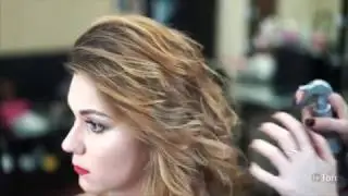 Пин ап. Макияж и прическа. Ломаная накрутка. Pin up makeup and hair