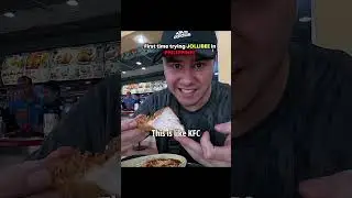 Trying Jollibee in Philippines