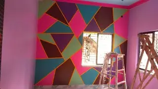 Notun body rang Gora l masking tape design l royal play design l 3D design l wall putty