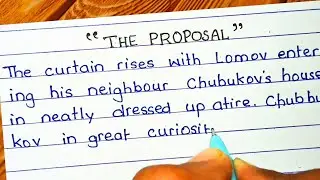 ''The Proposal'' Class 10th Summary in English | The proposal Summary full explanation |